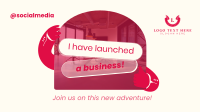 Minimalist Startup Launch Facebook Event Cover Preview