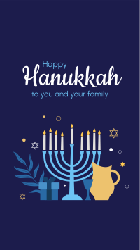 Magical Hanukkah Facebook Story Design