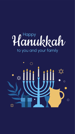 Magical Hanukkah Facebook story Image Preview