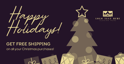 Christmas Free Shipping Facebook ad Image Preview