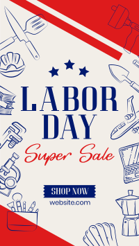 Labor Day Sale Instagram Story Design
