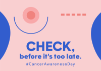Cancer Awareness Movement Postcard Image Preview