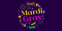 Mardi Gras Festival Twitter post Image Preview