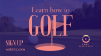 Minimalist Golf Coach Facebook event cover Image Preview