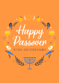 Passover Wreath Poster Design