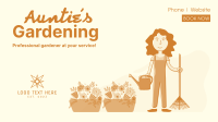 Auntie's Gardening Facebook event cover Image Preview