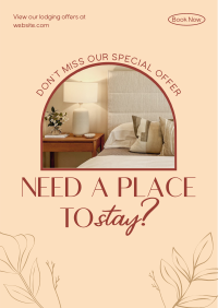 Lodging Offers Poster Design