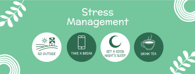 Stress Management Tips Facebook cover Image Preview