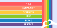 All About Pride Month Twitter Post Design
