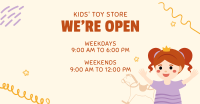 Toy Shop Hours Facebook Ad Design