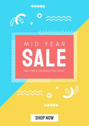Midyear Sale Poster Image Preview