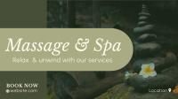 Zen Massage Services Facebook Event Cover Design