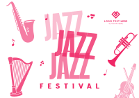 Jazz Festival Postcard Image Preview