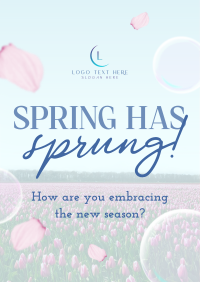 Elegant Spring Engagement Poster Design