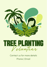 Minimalist Planting Volunteer Flyer Image Preview