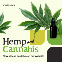 Hemp and Cannabis Instagram Post Design
