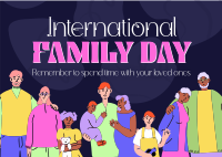 International Day of Families Postcard Design