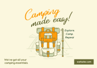 Camping made easy Postcard Image Preview