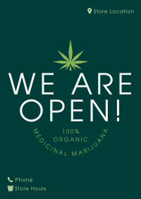 Cannabis Shop Poster Design