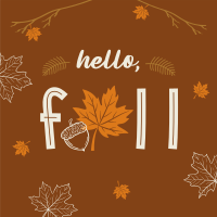 Hello Fall Greeting Linkedin Post Image Preview