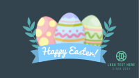 Colorful Easter Egg Banner Facebook Event Cover Design