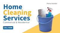 Cleaning Service Facebook Event Cover Design