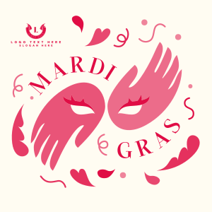 Mardi Gras Carnival Instagram post Image Preview