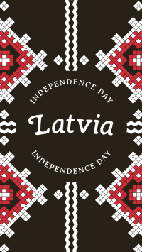 Traditional Latvia Independence Instagram Story Design