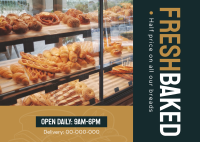 Bakery Bread Promo Postcard Design