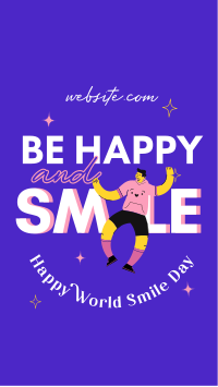 Be Happy And Smile Facebook Story Image Preview