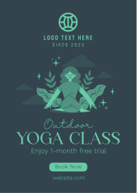 Outdoor Yoga Class Flyer Image Preview