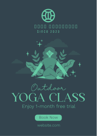 Outdoor Yoga Class Flyer Image Preview