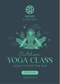 Outdoor Yoga Class Flyer Image Preview