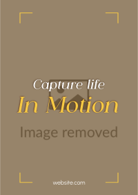 Capture Life in Motion Flyer Image Preview