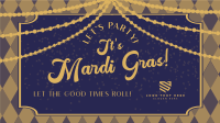 Mardi Gras Party Facebook Event Cover Design