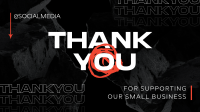 Brutalist Thank You Facebook Event Cover Image Preview