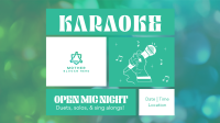 Karaoke Open Mic Facebook Event Cover Design