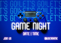 Game Night Console Postcard Image Preview