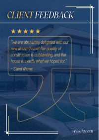 Client Testimonial Construction Flyer Image Preview