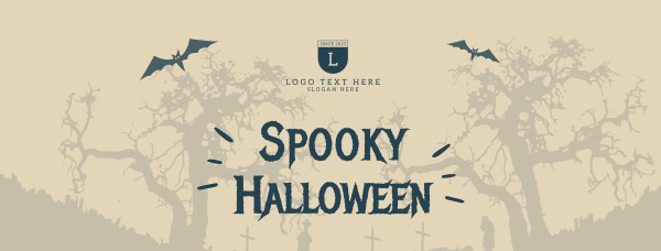 Spooky Halloween Facebook Cover Design Image Preview