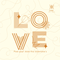Valentine's Date Instagram Post Design