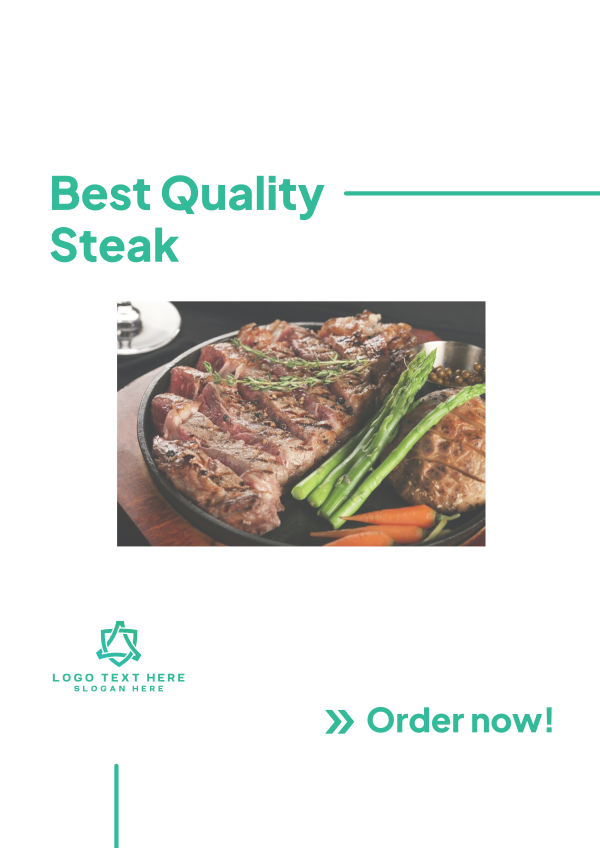 Steak Order Flyer Design Image Preview