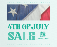 Minimalist 4th of July Sale Facebook Post Image Preview