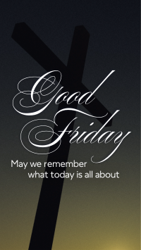 Good Friday Crucifix Greeting Instagram Story Design