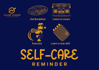 Self-Care Tips Postcard Image Preview