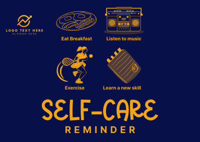 Self-Care Tips Postcard Image Preview