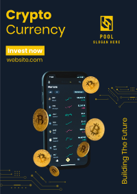 Cryptocurrency Investment Poster Design