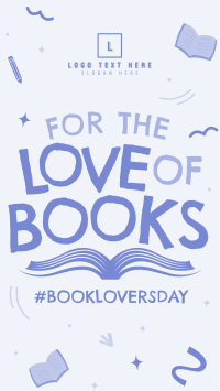 Book Lovers Doodle Facebook story Image Preview