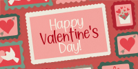 Rustic Retro Valentines Greeting Twitter post Image Preview