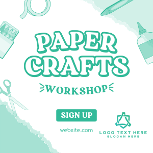 Kids Paper Crafts Instagram post Image Preview
